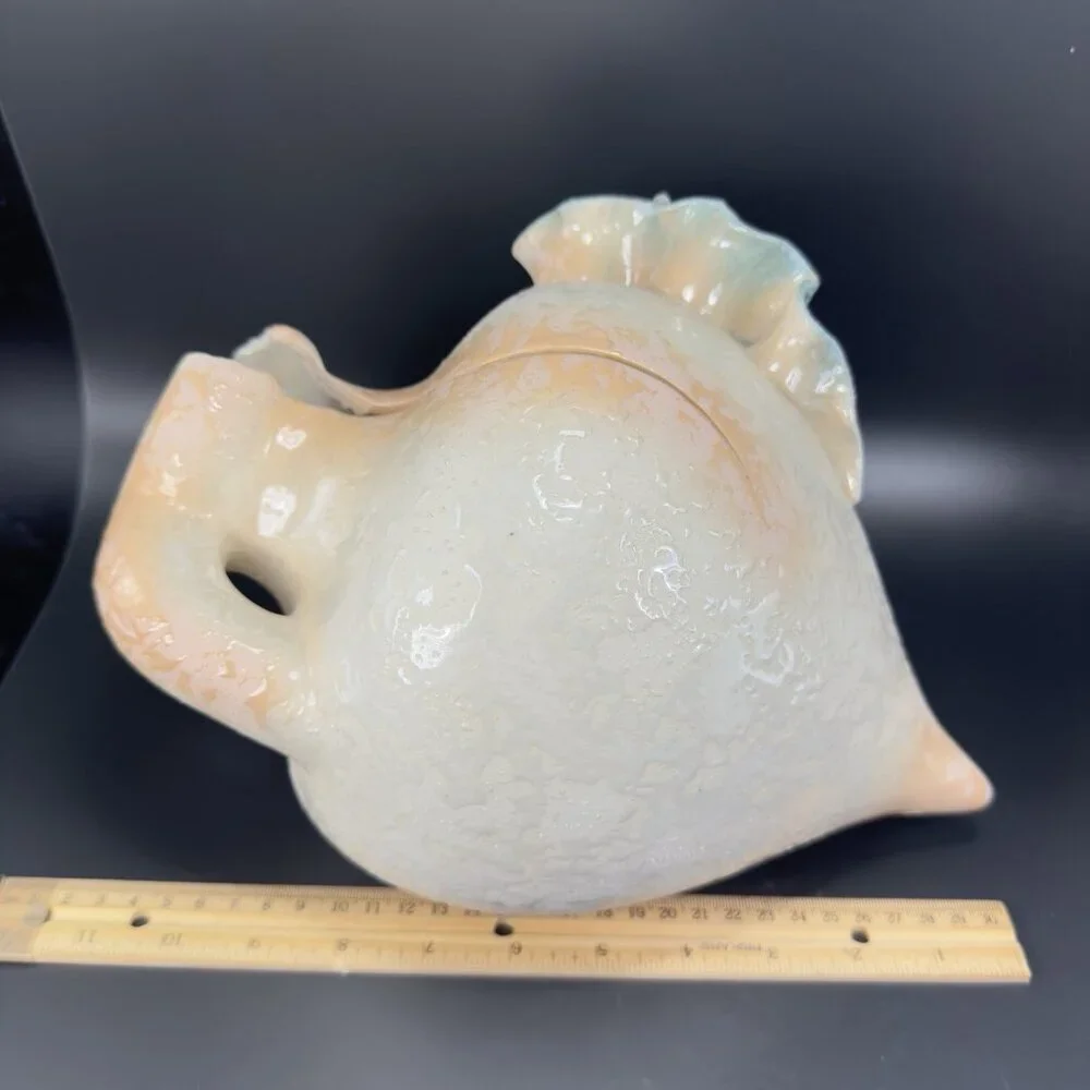 Vintage Michael Anthony Cracked Collection Ceramic Vase Sculpture Textured Decor